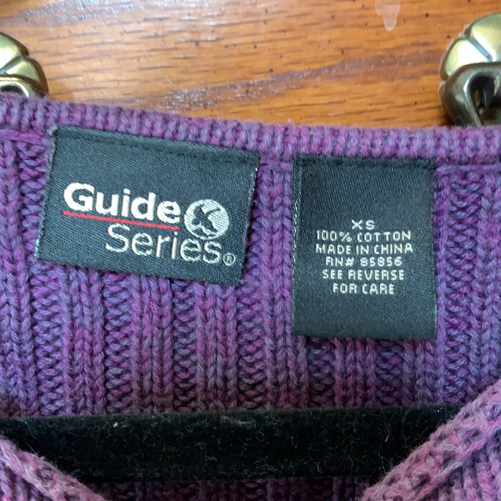 Guide Series Purple Ribbed Sweater - Picture 4 of 5